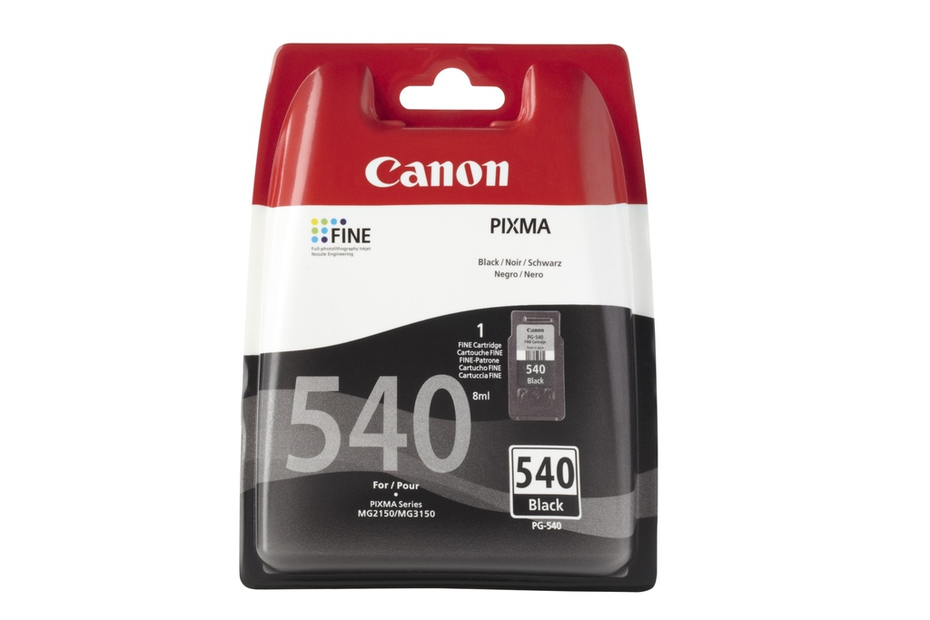 PG-540 cartucho de tinta 1 pieza(s) Original Rendimiento estándar Foto negro