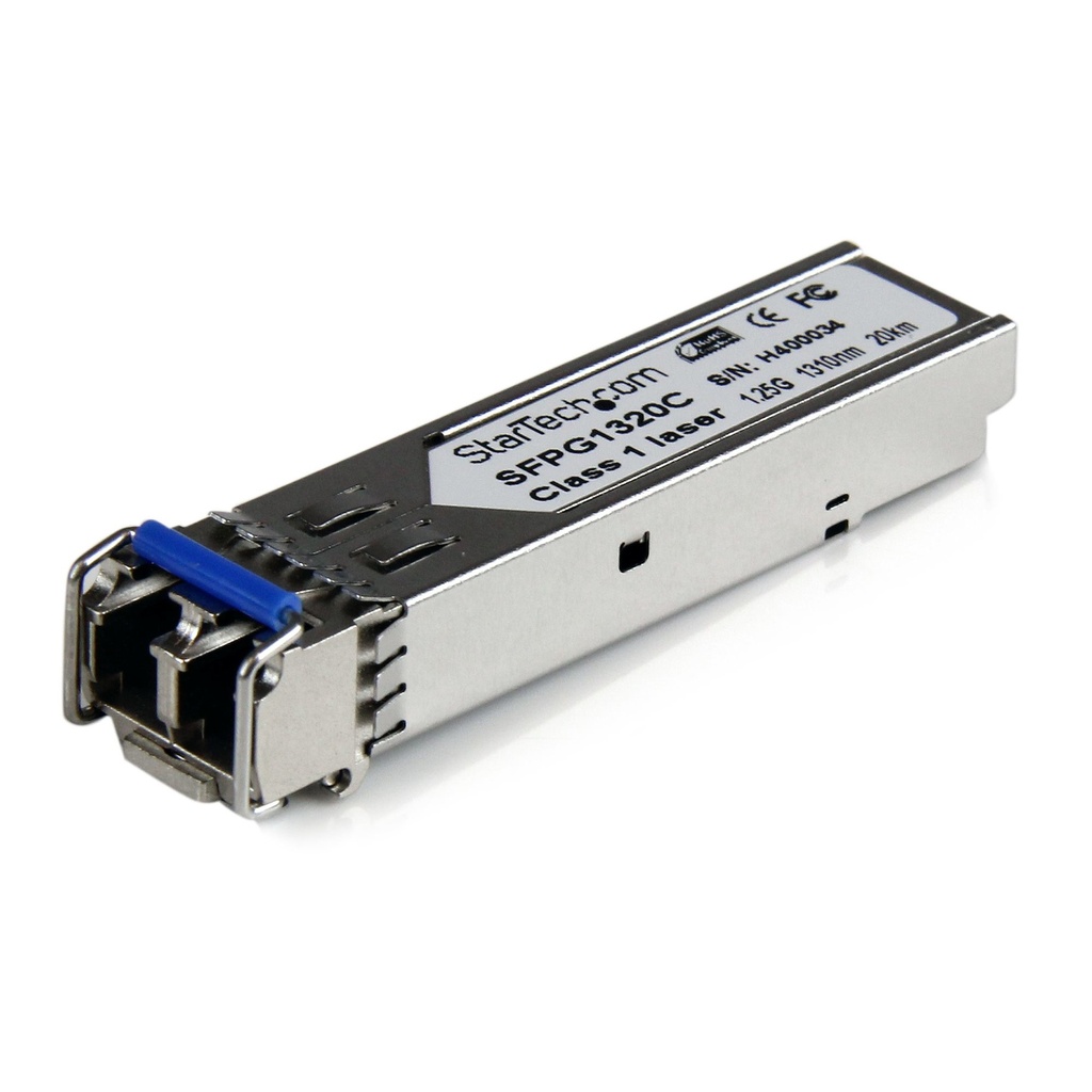 [SFPG1320C] Módulo Transceptor SFP Compatible con GLC-LH-SMD Cisco - 1000BASE-LH - Monomodo 1GbE - SFP Ethernet Gigabit 1Gb - LC 20km - 1310nm - Cisco Firepower, IE2000, IE4000 DDM