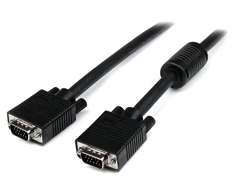Cable de Vídeo VGA de 2m para Monitor de Ordenador - HD15 Macho a Macho - Negro