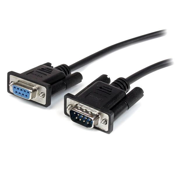 [MXT10050CMBK] Cable 50cm Extensión Directo Straight Through Serie Serial RS232 Vídeo EGA DB9 Macho a Hembra