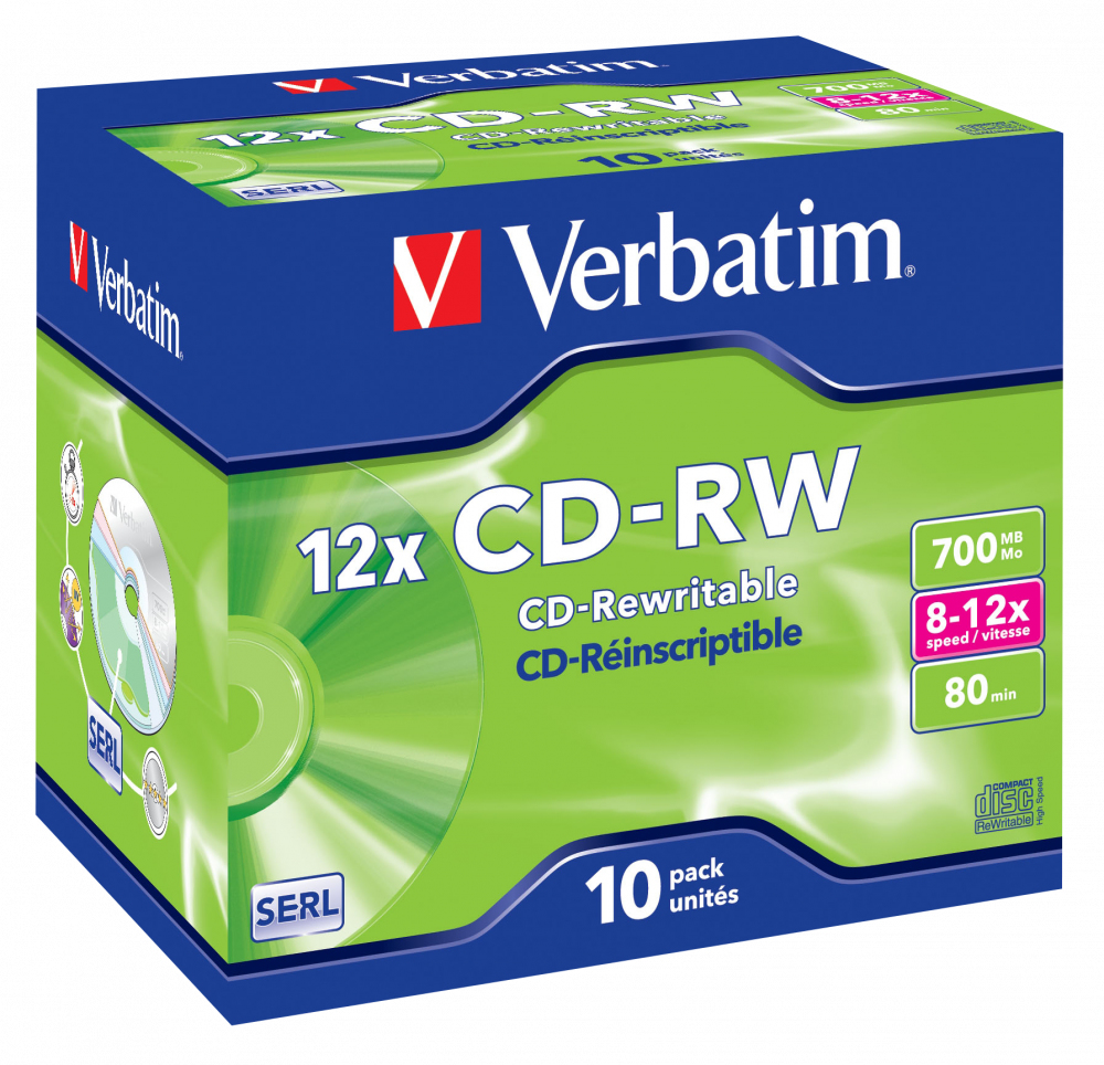[43148] CD-RW 12x 700 MB 10 pieza(s)