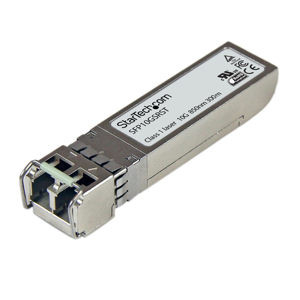 [SFP10GSRST] Módulo SFP+ Compatible con Cisco SFP-10G-SR - 10GBASE-SR - Fibra multimodo de 10GbE - SFP+ Ethernet Gigabit 10Gb - LC - 300m - 850nm - Cisco Firepower, ASR9000, C9300 DDM