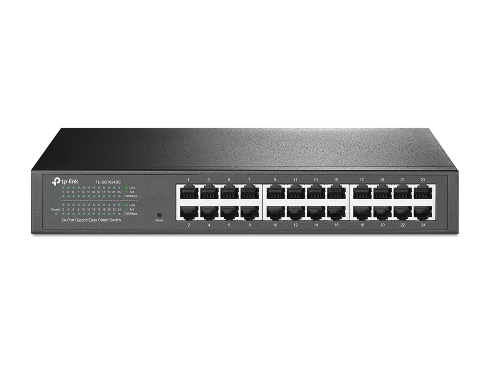 TL-SG1024DE Gestionado L2 Gigabit Ethernet (10/100/1000) 1U Negro