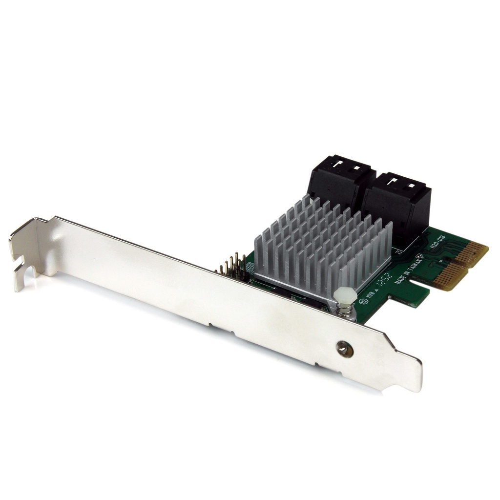 [PEXSAT34RH] Tarjeta Controladora PCI Express 2.0 de 4 Puertos SATA III de 6Gbps RAID con Enlace HyperDuo para SSD - Adaptador PCIe a SATA3