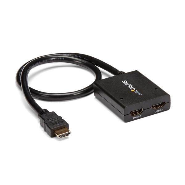 [ST122HD4KU] Multiplicador de Vídeo HDMI de 2 Puertos - Splitter HDMI 4k 30Hz de 2x1 Alimentado por USB
