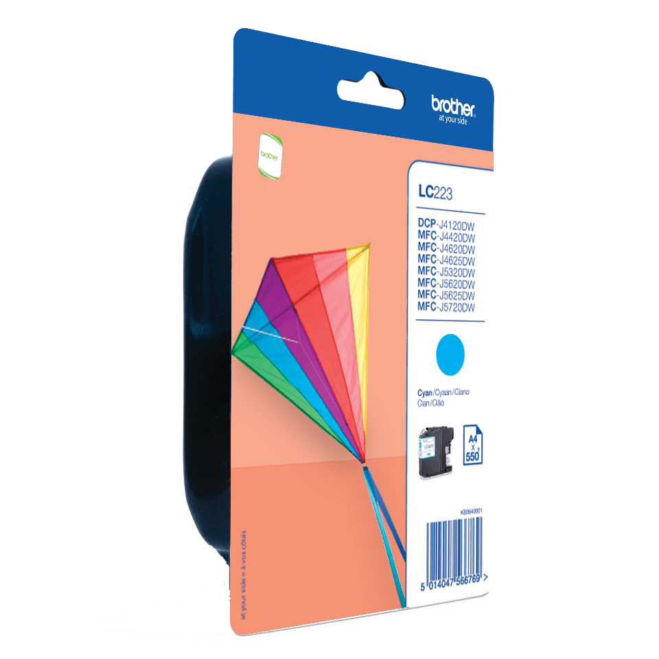 LC223CBP cartucho de tinta 1 pieza(s) Original Cian