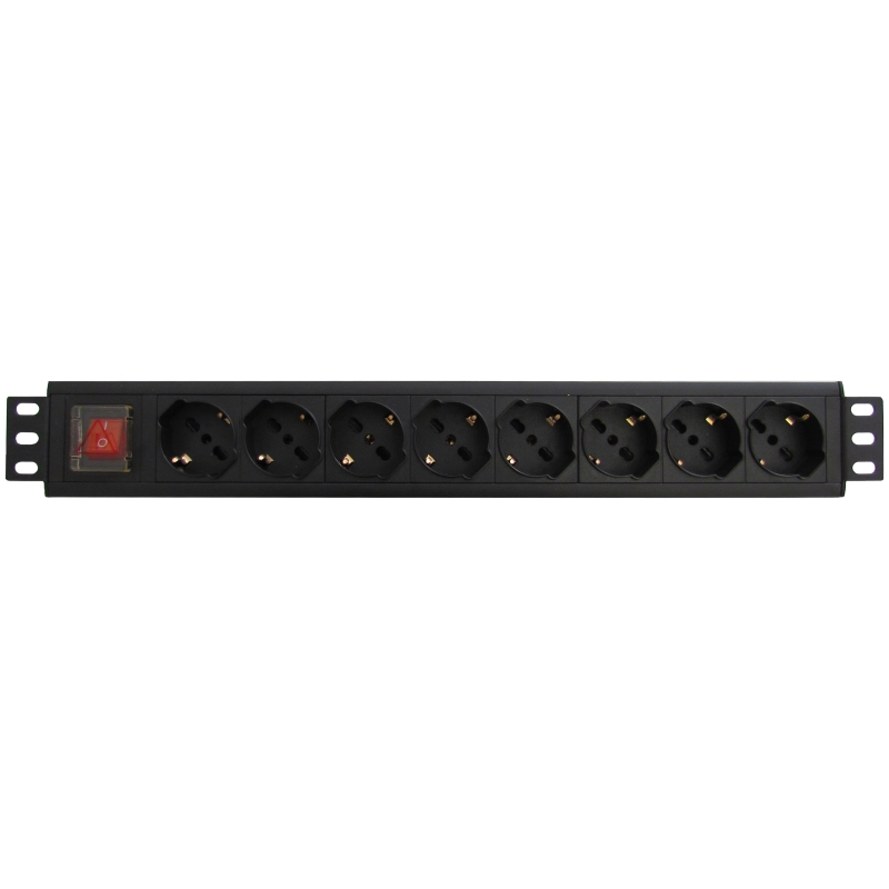 [WPN-PDU-G01-08] WPN-PDU-G01-08 unidad de distribución de energía (PDU) 8 salidas AC 1.5U Negro