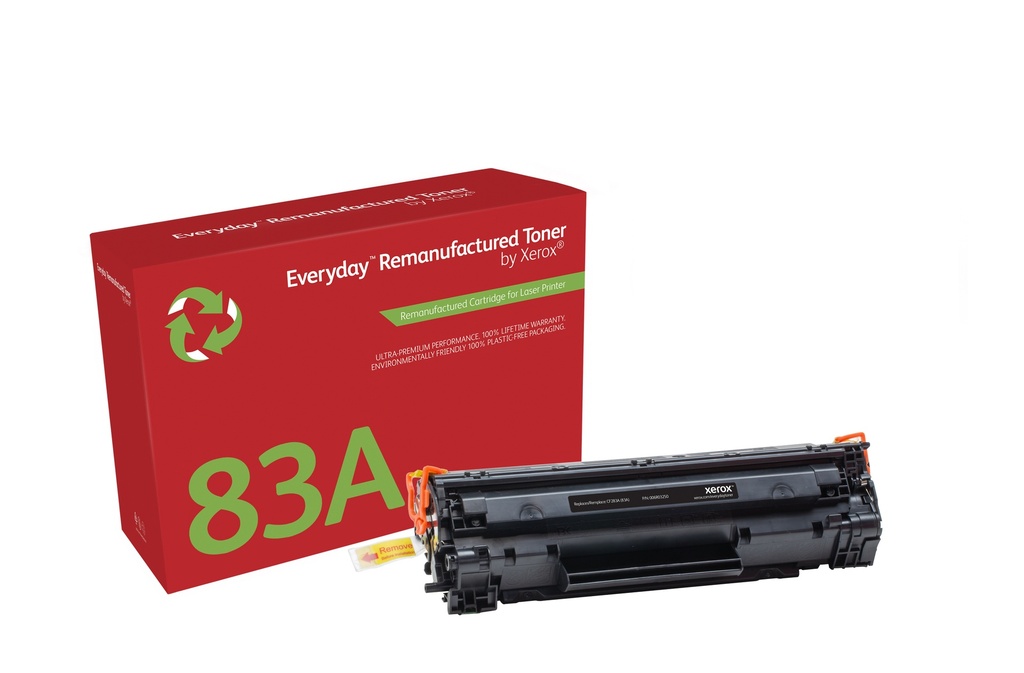 Remanufacturado Everyday Tóner Everyday Mono remanufacturado de Xerox es compatible con HP 83A (CF283A), Capacidad estándar