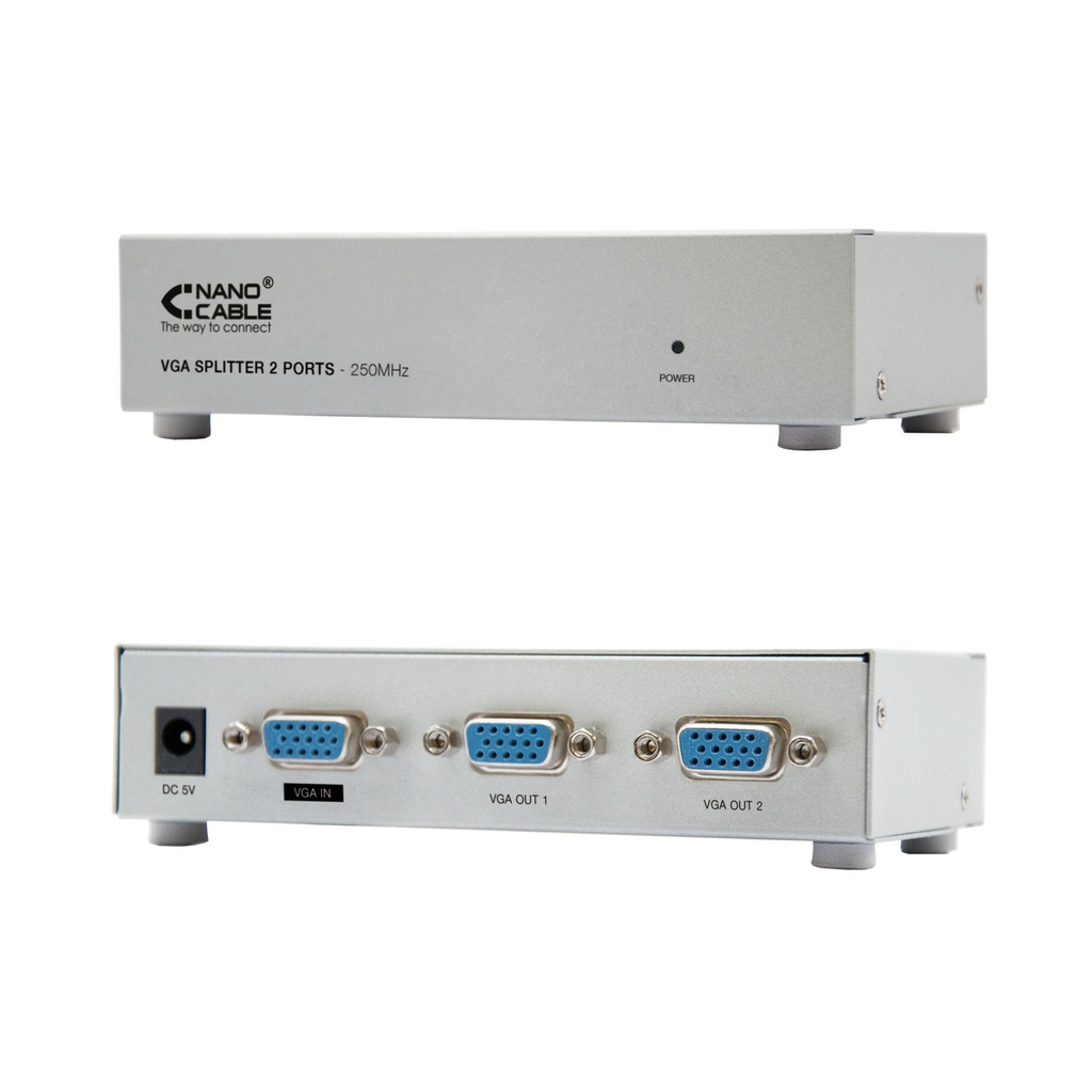 [10.25.0002] VGA DUPLICADOR PARA 2 MONITORES CON ALIM.
