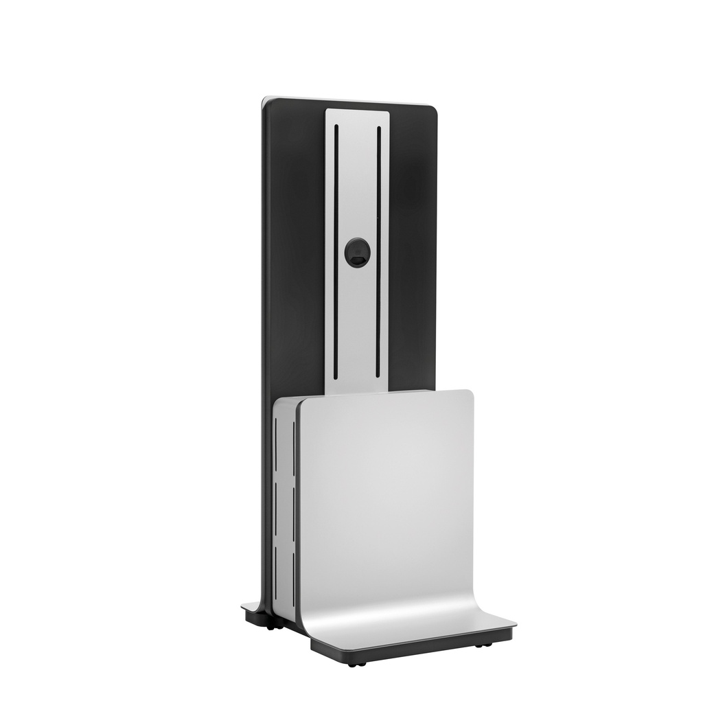 PFF 5100 Soporte de suelo con ruedas para pantalla plana Negro, Plata