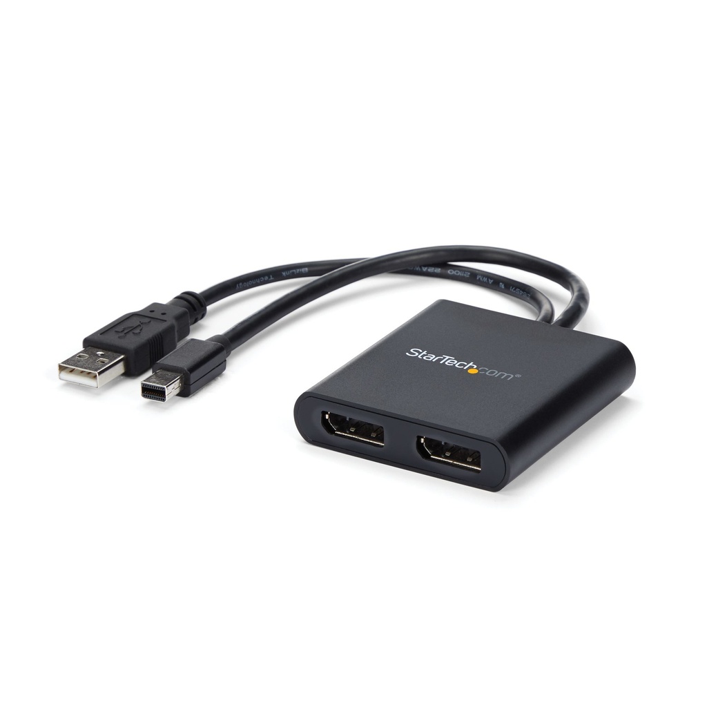 [MSTMDP122DP] Splitter Multiplicador Mini DP a 2 puertos DisplayPort - Hub MST