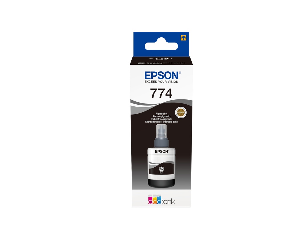 774 Botella de tinta negra de pigmento EcoTank