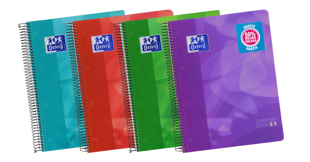 [100430278] Lagoon EuropeanBook 5 cuaderno y block A4+ 120 hojas Colores surtidos