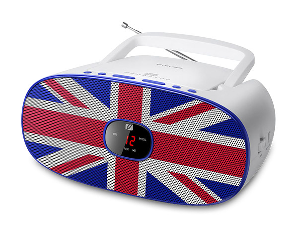 [MD-205UK] MD-205UK sistema estéreo portátil Analógica FM, MW Azul, Rojo, Blanco