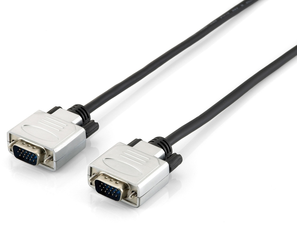 118862 cable VGA 5 m VGA (D-Sub) Negro, Plata