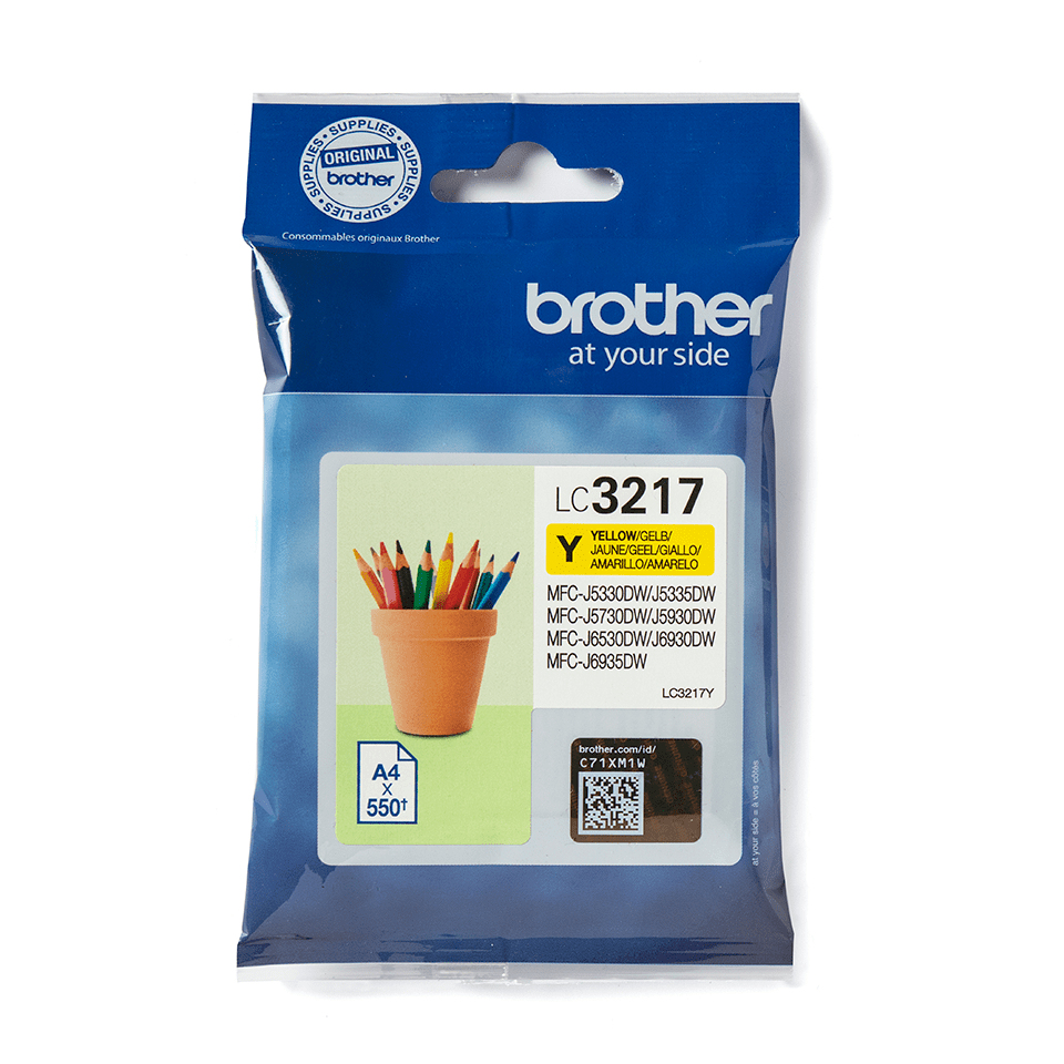 LC3217Y cartucho de tinta 1 pieza(s) Original Amarillo