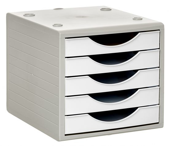 [4005 BL] 4005 BL cajonera para oficina Gris, Blanco