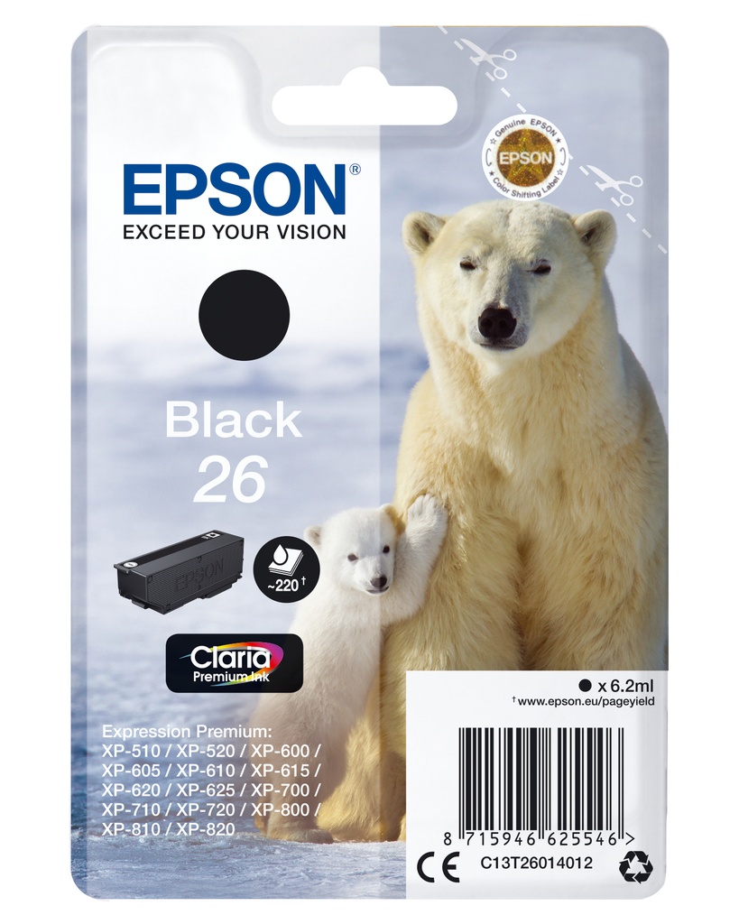 Polar bear Cartucho 26 negro