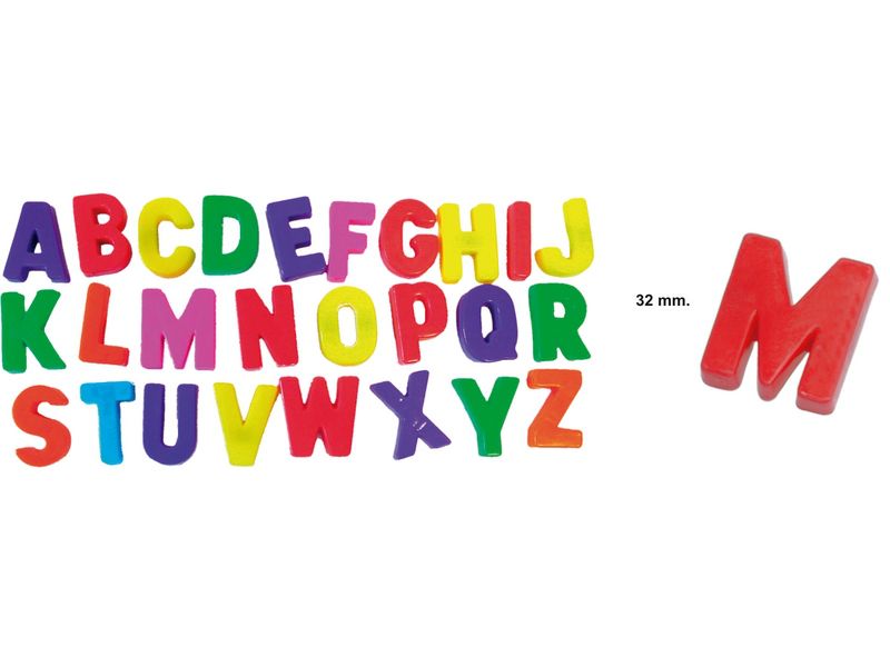 LETRAS MAGNETICAS MAYUSCULAS 154 PIEZAS