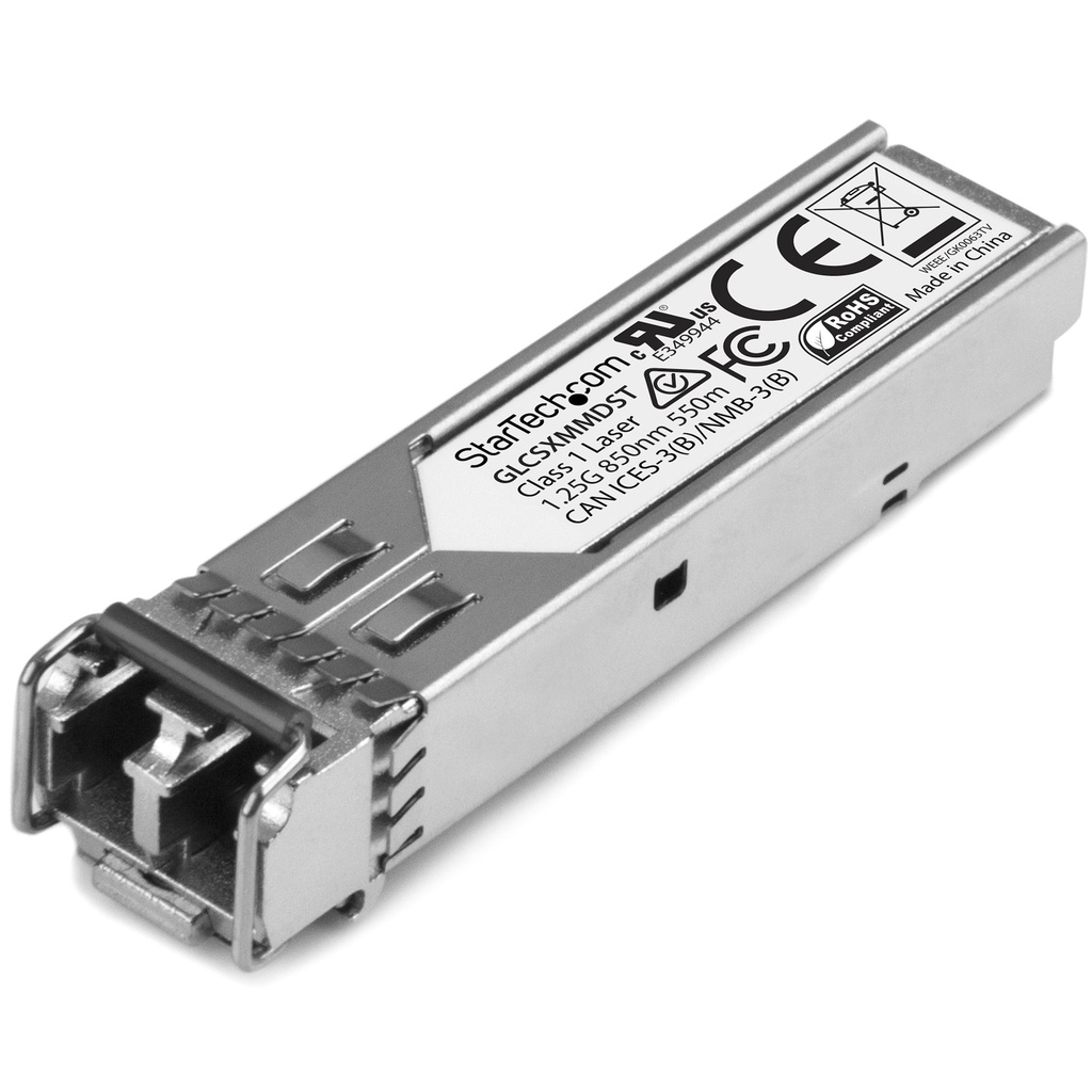 [GLCSXMMDST] Módulo Tranceptor SFP compatible con Cisco GLC-SX-MMD - 1000BASE-SX - Multimodo 1GbE - SFP Ethernet Gigabit 1GE - LC - 550m - 850nm - Cisco Firepower, ASR920, IE2000 DDM