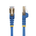 Cable de 1m de Red Ethernet RJ45 Cat6a Blindado STP - Cable sin Enganche Snagless - Azul