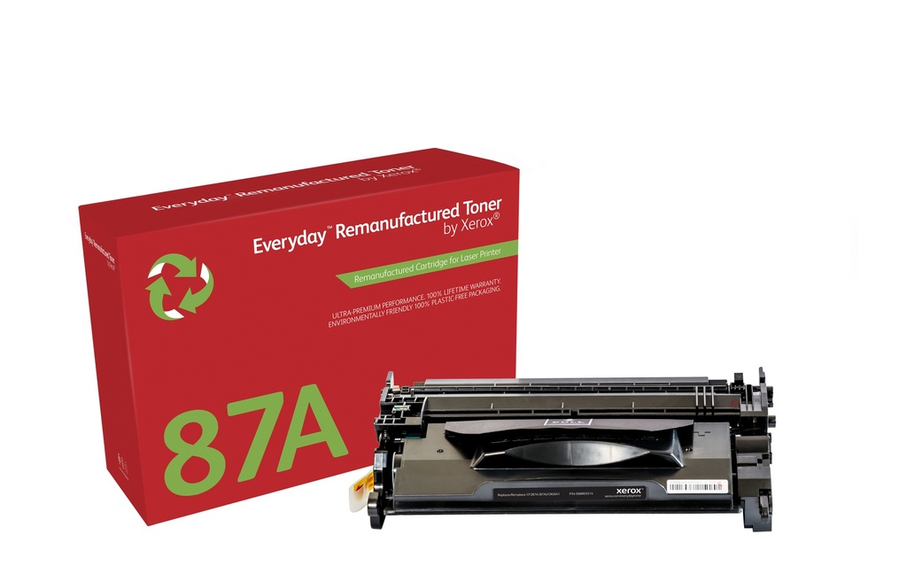 Remanufacturado Everyday Tóner Everyday Mono remanufacturado de Xerox es compatible con HP 87A (CF287A), Capacidad estándar