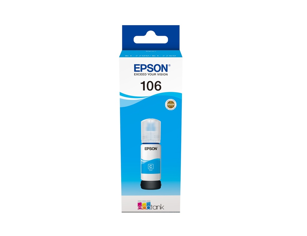 106 EcoTank Cyan ink bottle