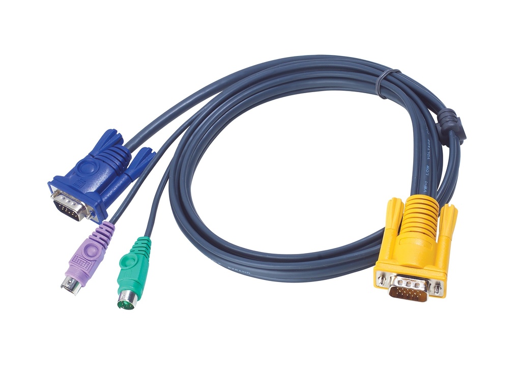 [2L-5202P] Cable KVM PS/2 con SPHD 3 en 1 de 1,8 m
