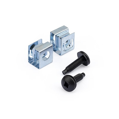 Paquete de 50 Tornillos 10-32 y Tuercas Clip para Armario Rack de Servidores