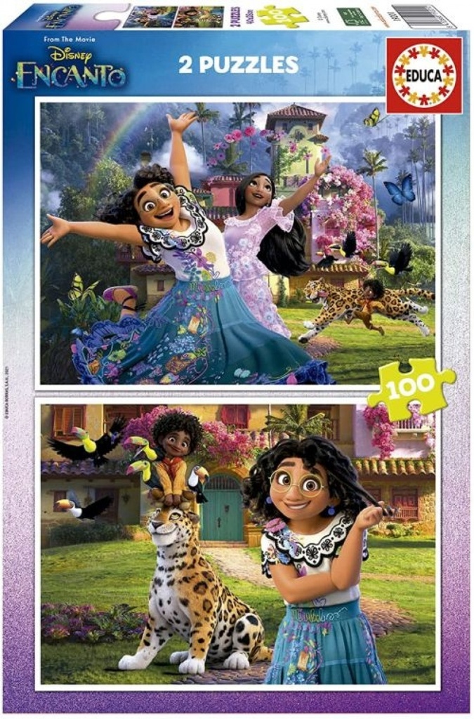 2 PUZZLES 100 PIEZAS ENCANTO DISNEY