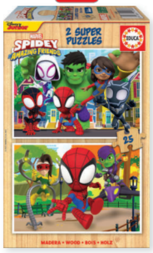SPIDEY &amp;HIS AMAZING FRIENDS PUZZLE 2X25