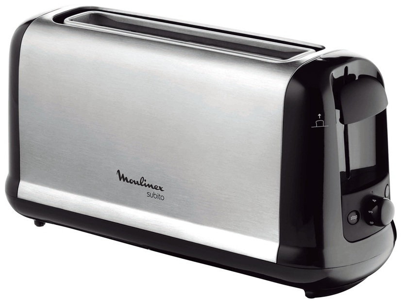 Subito 1 1 rebanada(s) 1000 W Negro, Acero inoxidable
