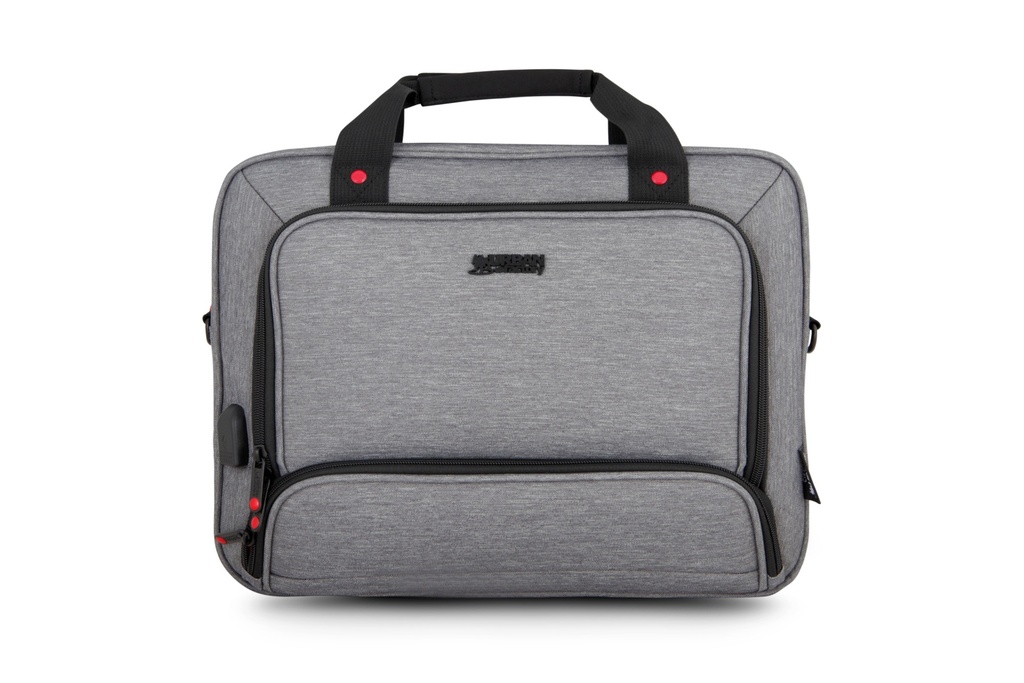 Mixee maletines para portátil 39,6 cm (15.6") Maletín Gris, Rosa