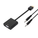 A122-0126 adaptador de cable de vídeo 0,1 m Negro