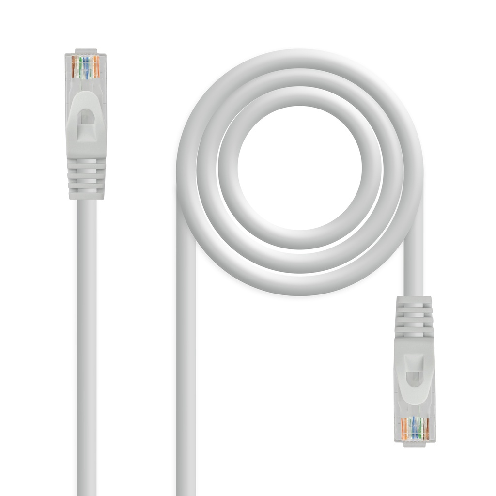 Cable de red latiguillo RJ45 LSZH Cat.6A UTP AWG24, Gris, 10 m