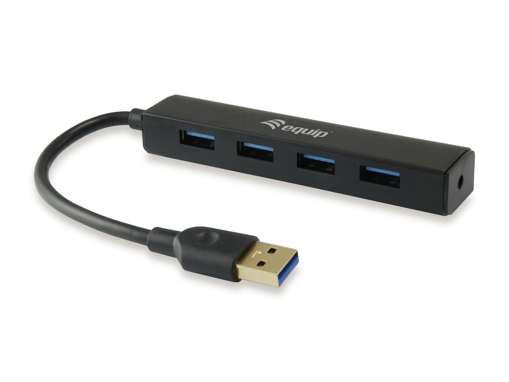 128953 hub de interfaz USB 3.2 Gen 1 (3.1 Gen 1) Type-A 5000 Mbit/s Negro