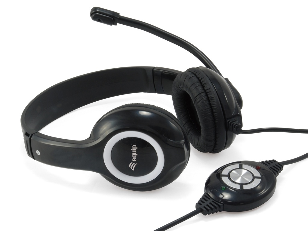 245301 Auriculares Alámbrico Diadema Llamadas/Música USB tipo A Negro