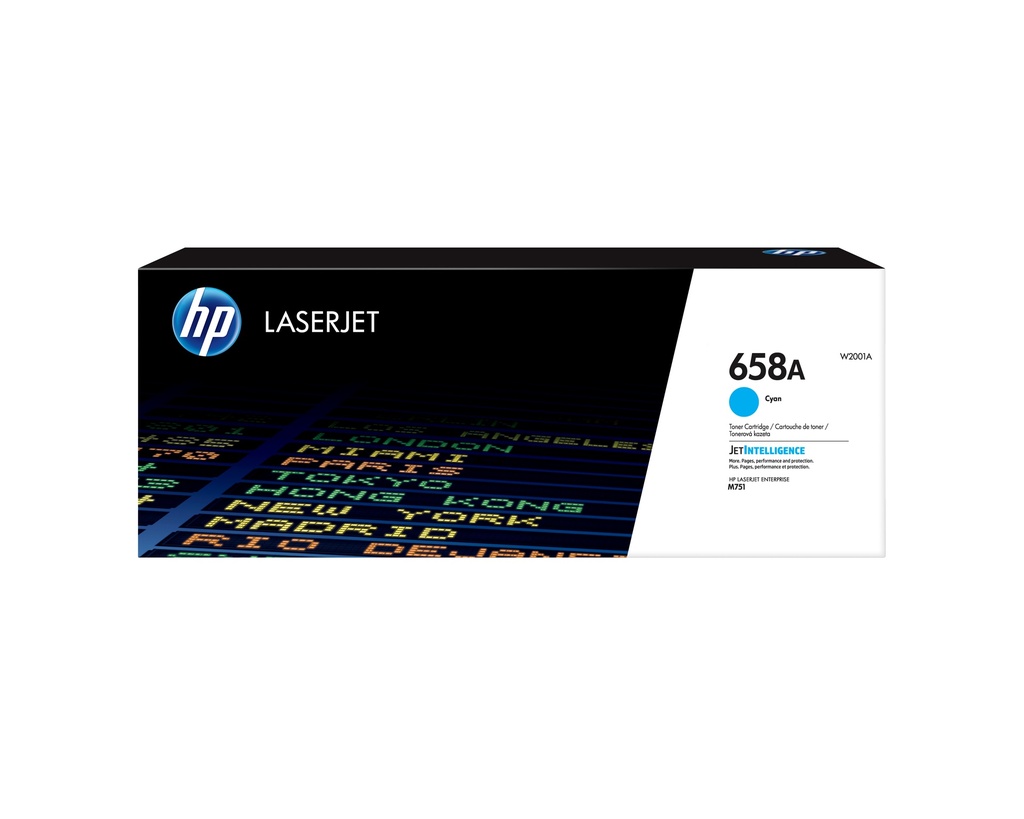 Cartucho de tóner Original LaserJet 658A cian