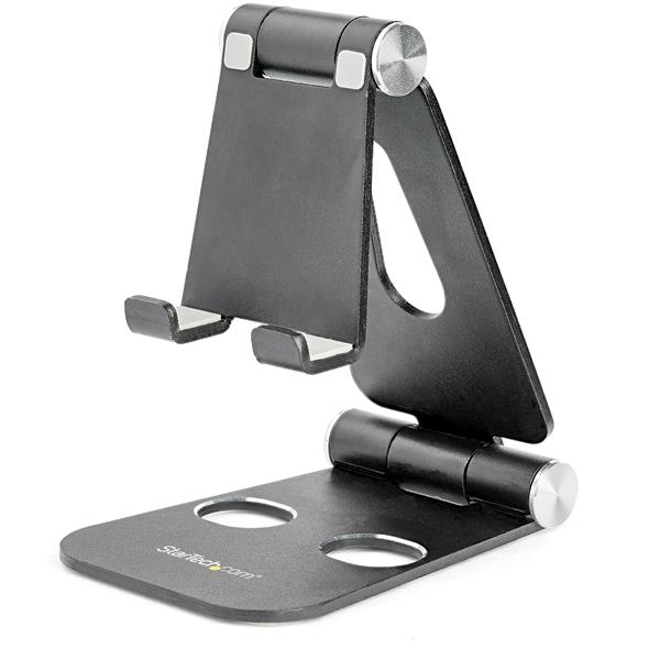 [USPTLSTNDB] Soporte para Tablet y Teléfono Móvil - Universal - Multiángulo - de Aluminio