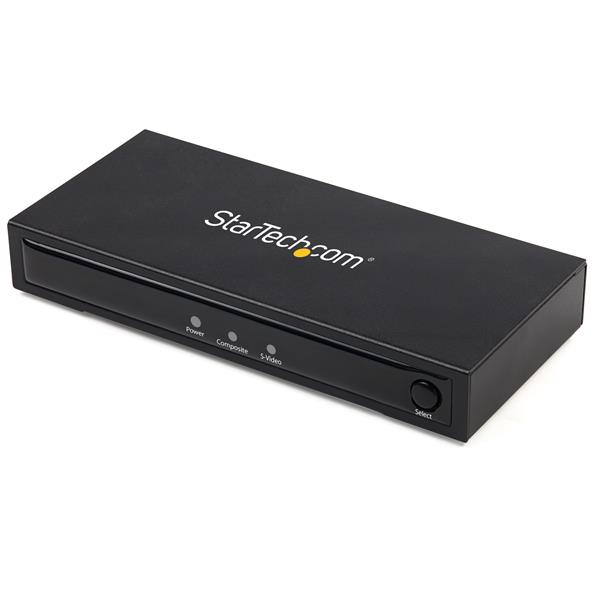[VID2HDCON2] Conversor Adaptador de Vídeo Compuesto o S-Video a HDMI con Audio - 720p - NTSC y PAL