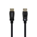 Cable Displayport Certificado V1.4 8k@60hz, DP/M-DP/M, Negro, 0.5m