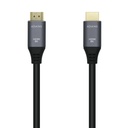 Cable HDMI V2.1 Ultra Alta Velocidad / HEC 8k@60Hz 48Gbps, A/M-A/M, Gris/Negro, 0.5m