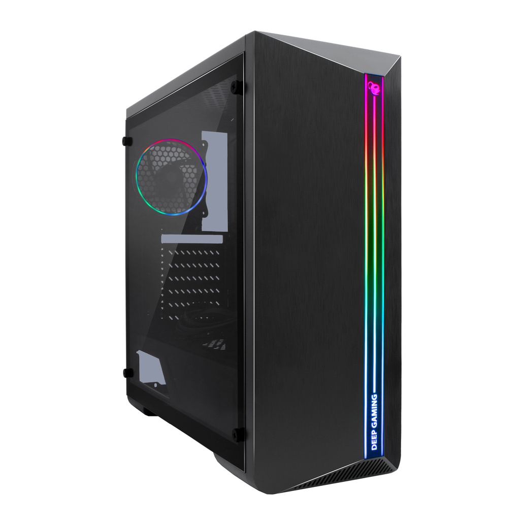 [COO-DGC-A200-0] DEEPGAMING CAJA ATX A200 USB 3.2 GEN1 SIN FTE. ARGB + 1 VENTILADOR IRIS