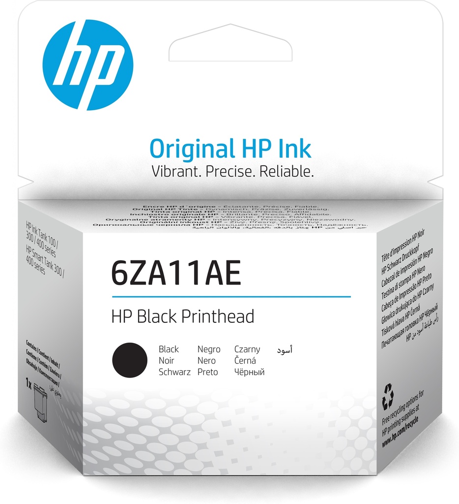 Cabezal de impresión 6ZA11AE negro