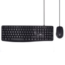 EW3006 teclado Ratón incluido Oficina USB QWERTY Español Negro