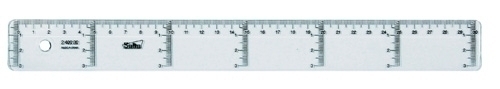 [400930] REGLA CRISTAL SAFTA 30 CENTIMETROS