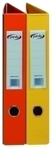 CARPETA PARDO PVC Fº 2 AN.40 MX NARANJA