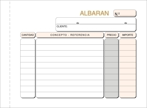 TALONARIO ALBARANES 8º APDO DUPLI LOAN