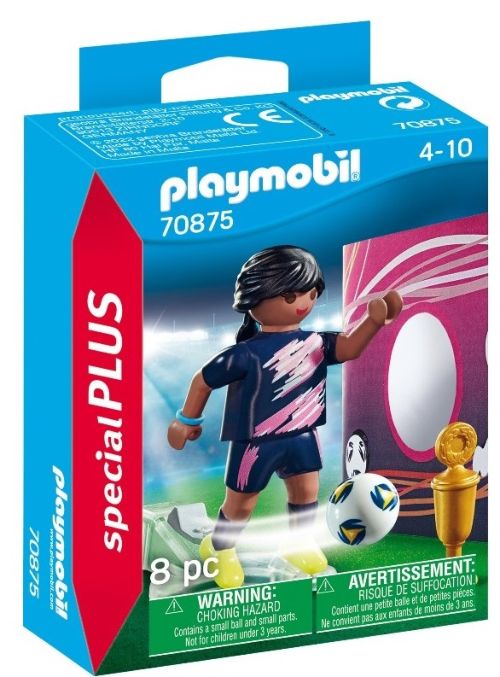FUTBOLISTA CON MURO DE GOL PLAYMOBIL