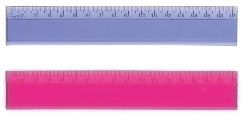 [400917] REGLA CRISTAL SAFTA 17 CENTIMETROS SURTI